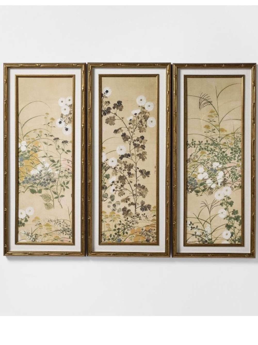 (Set of 3) 12"x28" Floral Wall Art - Threshold™ designed with Studio McGee